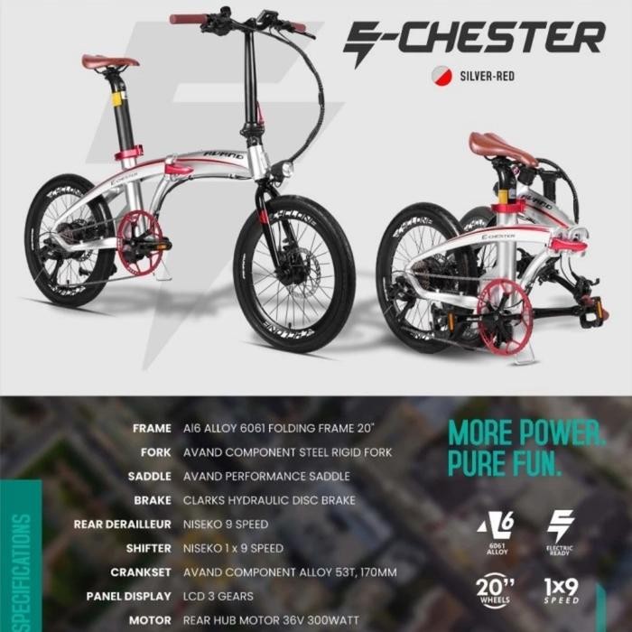 Sepeda Lipat Listrik Avand E-Chester E-Bike