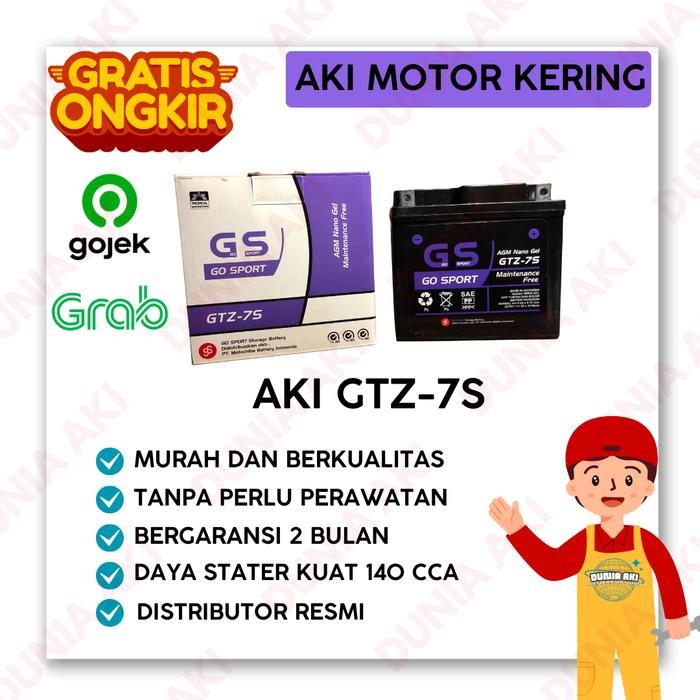 AKI MOTOR GS GTZ-7S MOTOR CBR 150, SATRIA FU 150, Vario 150&160, PCX