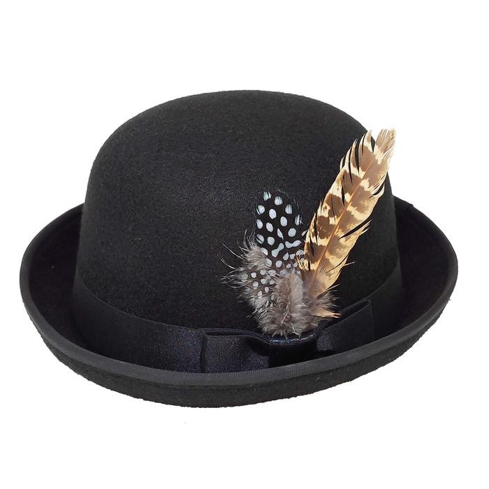 Topi Bowler Hitam Made In Salamun Hat Bandung