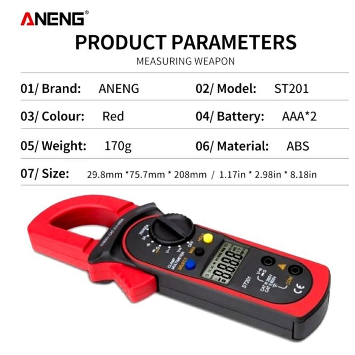 Berkualitas Tang Ampere Aneng St201 Original Terlariss 