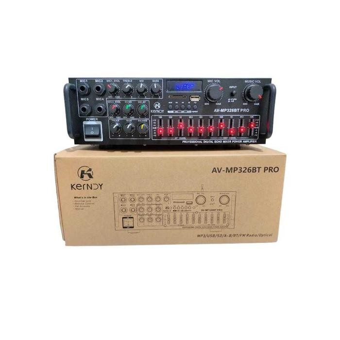 Amplifier Bluetooth EQ Audio Karaoke Home Theater KERNDY AV-326BT