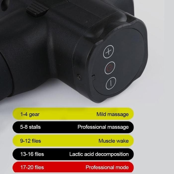 av4b- Alat Pijat Elektrik Massage Gun Vibra Pijat Therapy Otot 5 Head
