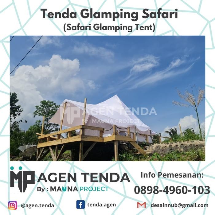 tenda glamping safari camping