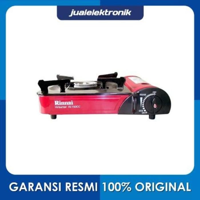 Rinnai Kompor Gas 1 Tungku RI-150CC - Kompor Kecil Portable Merah