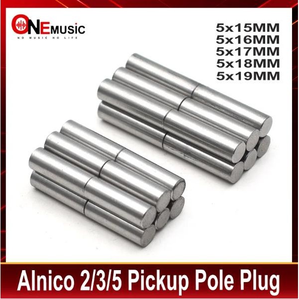 24Pcs Humbucker Magnet Alnico 5/3/2 Electric Guitar Pickup Polepiece Slug Alnico 3 Pole Slug Rods 5*