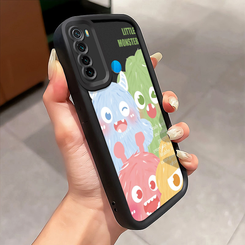 Casing Hp Untuk Xiaomi Redmi Note 8 Redmi Note 8T Redmi Note 8 Pro Case Monster Bola Bulu Kecil Kart