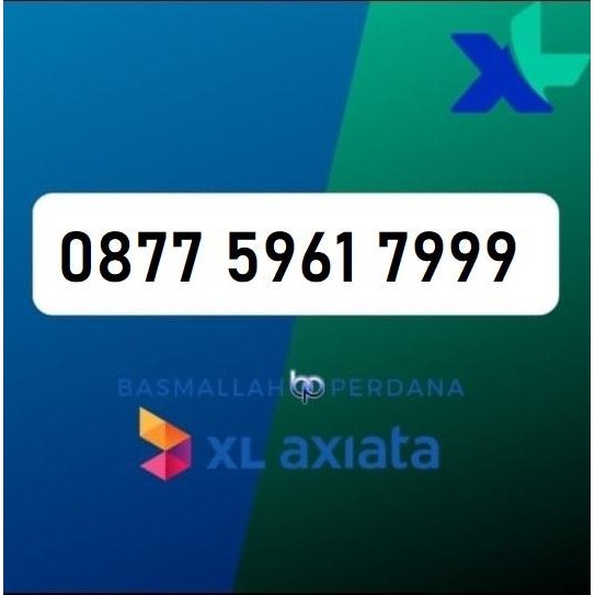 Nomor Cantik XB77 5961 7999 Perdana XL 4G 5G YOP925