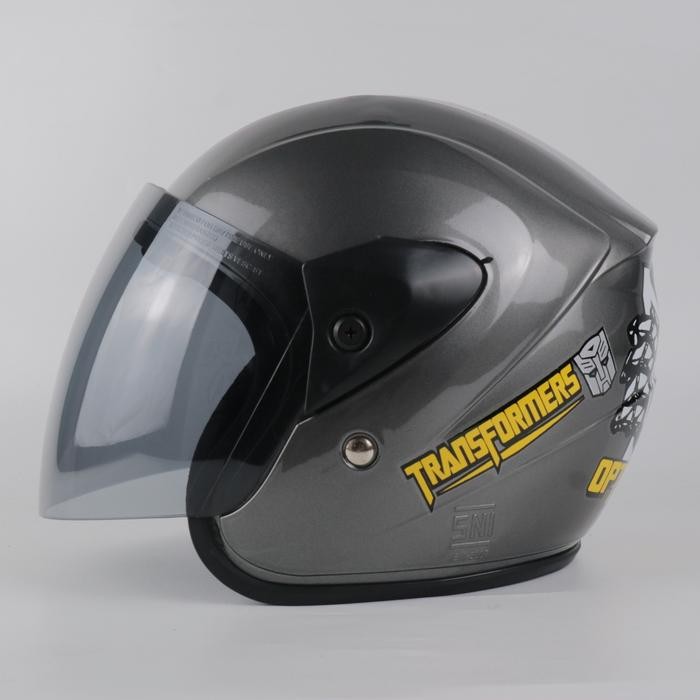 Helm Anak Anak Kecil Usia 3 - 6 Tahun Balita Sni Karakter Transformers Promo 