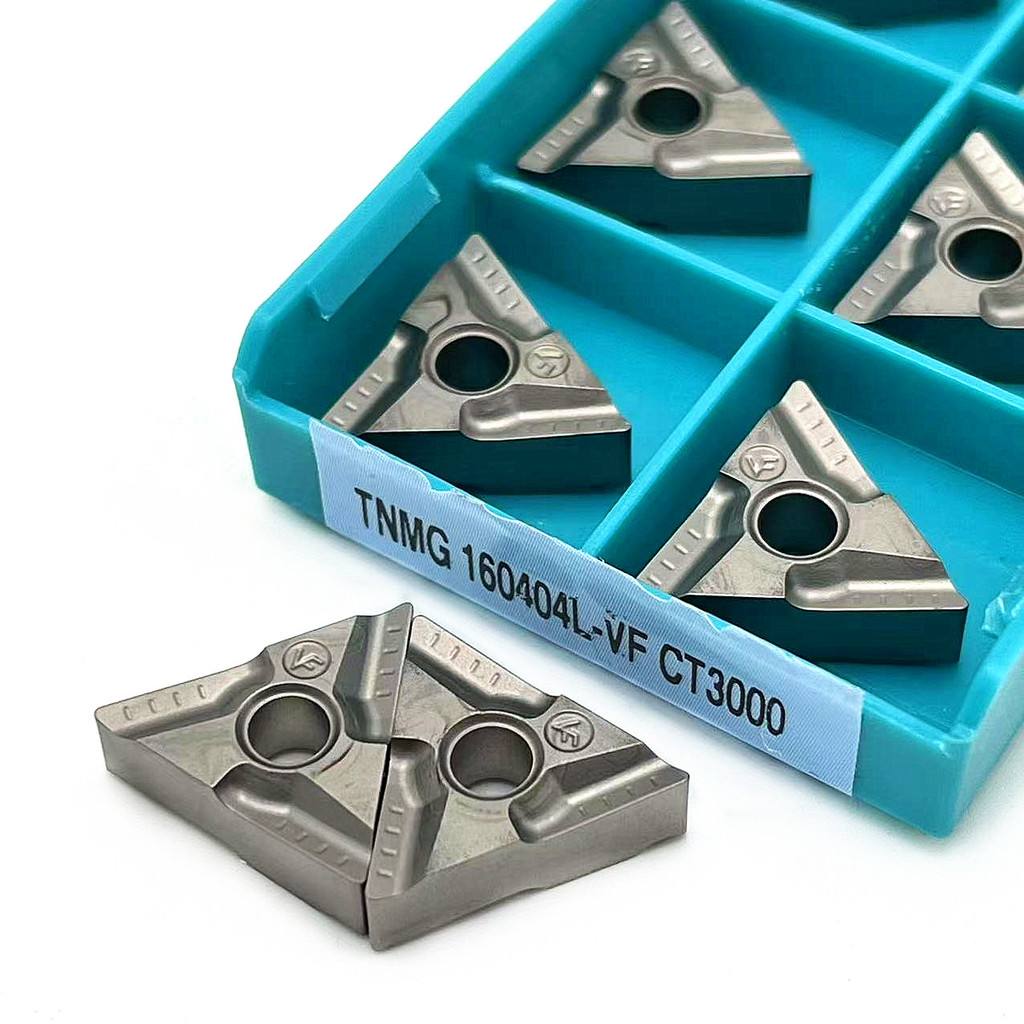 High quality 10pcs TNMG TNMG160404L VF CT3000 TaeguTec cnc Lathe Carbide Negative Triangular Inserts