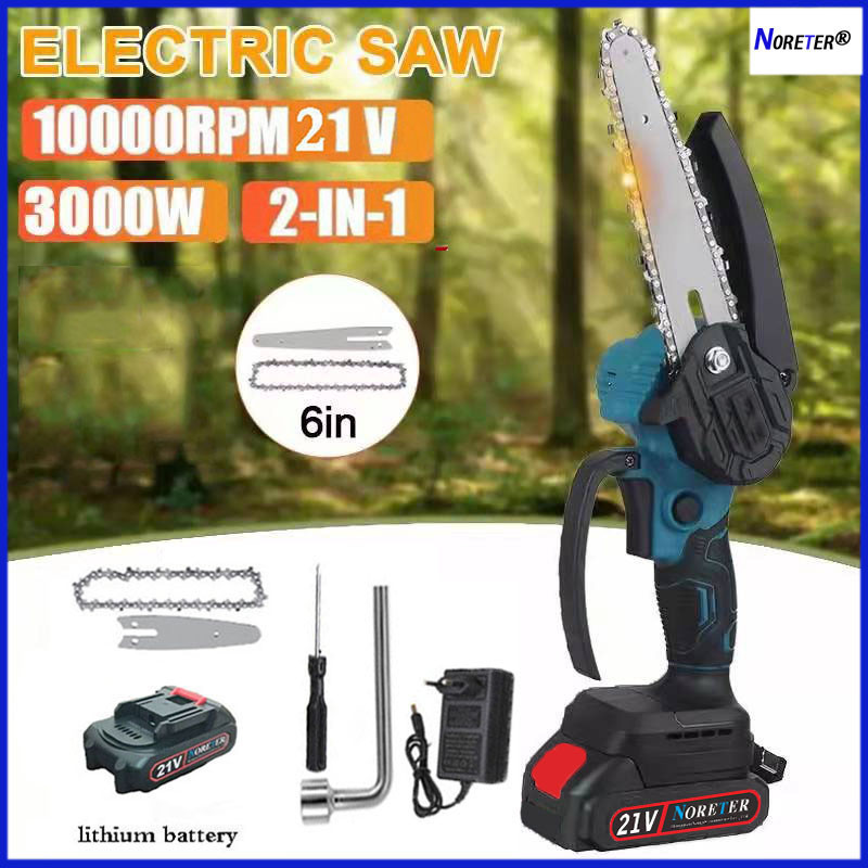 Mini Electric Chain Saw Rechargeable Lithium Battery Wood Saw Cordless ChainSaw For Makita 18 V Batt
