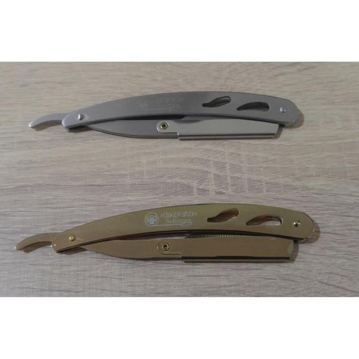f6zf- Razor Pisau Cukur Lipat Silet Isi Ulang Stainless Dovo Solingen