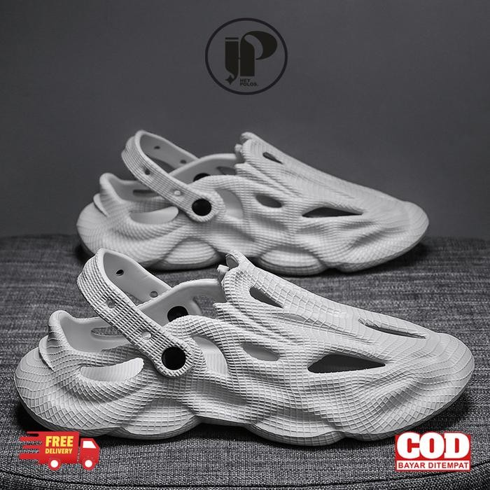 dapi Sandal Pria Hitam Sepatu Karet Pria Dewasa Casual Sandal Clogs Pria Sandal Pria Nyaman