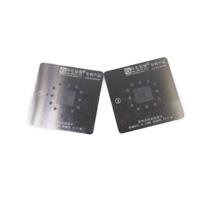 CETAKAN IC BGA CPU AMAOE MSM8952 BAWAH 0.12MM MAGNETIC BAHAN JEPANG FOR MOLD U3 ORIGINAL Dengan