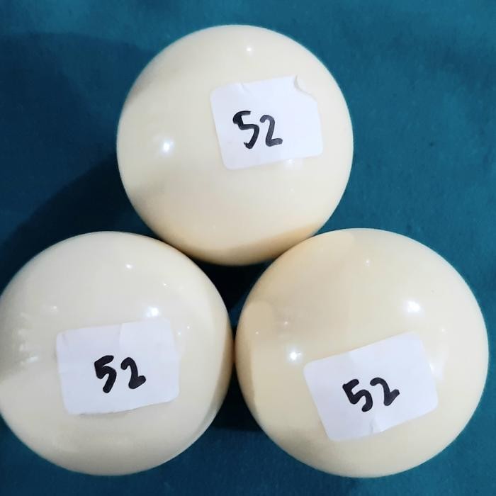 Bola Putih 52 mm Gaco Kecil China - Cue Ball Billiard - 2 1/16 inch