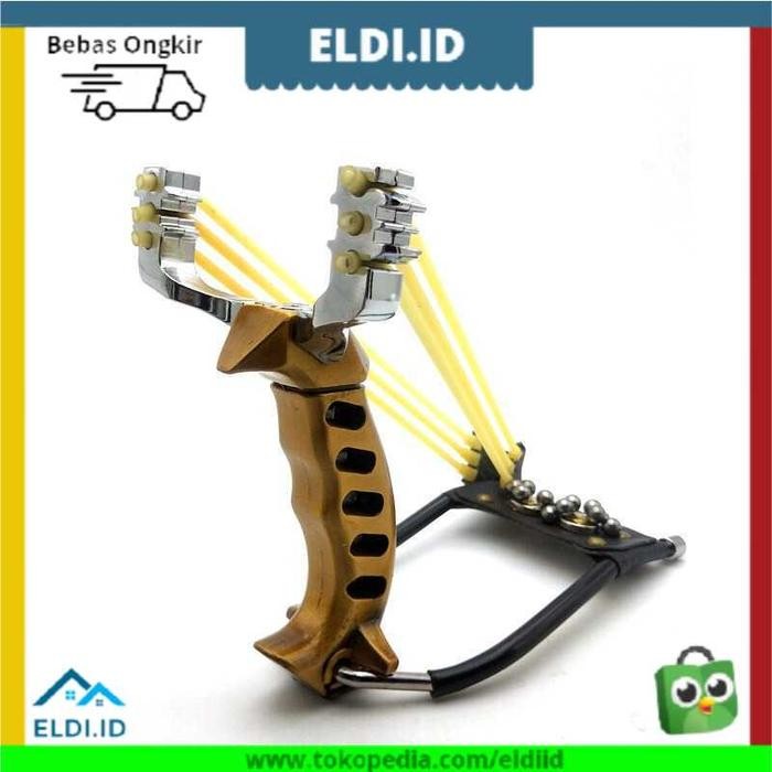 SALE Ketapel Slingshot Berburu Tali Besi Stag Horn Bentuk Tanduk Rusa