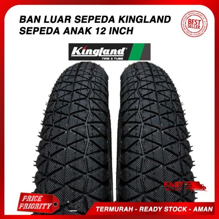 Pasific Sports - Ban Luar Sepeda Anak 12" Ban Luar Sepeda 12 Inch Atlantis Kingland Outdoor Tire
