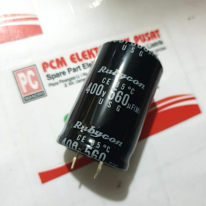 Capasitor Kapasitor Elco 560 uF 400volt 560 mikro 400 volt Rubycon
