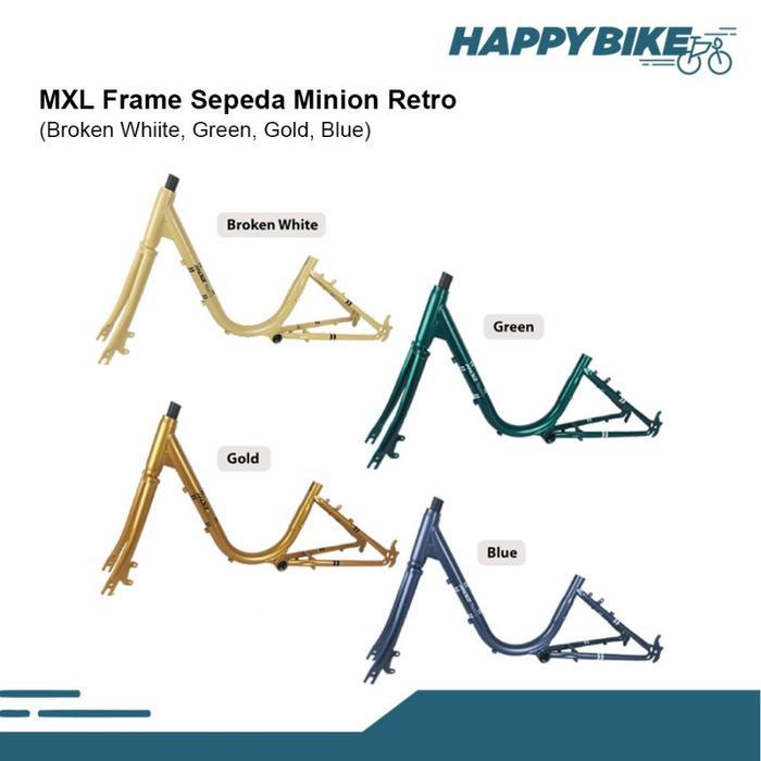 Mxl Frame Sepeda Minion Retro Ukuran 20" Bahan Steel Bicycle Frame Terbaru 