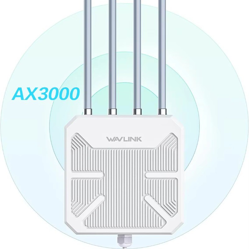 Wavlink AX3000 WiFi6 Dual Band Wireless Outdoor Access Point IP67 WiFi Router Repeater