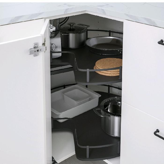 Promo Rak Sudut Dapur Putar Sudut 270 / Sudut Kabinet Putar 270 Rak Sudut Terlaris