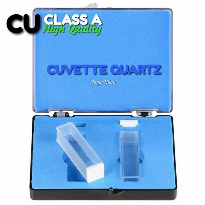 CUVETTE QUARTZ SPECTROPHOTOMETER KUVET KUARSA SPEKTROFOTOMETER UV VIS
