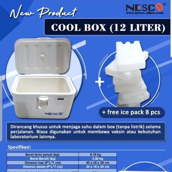 Vaccine Carrier Nesco 12L Cool Box Vaksin