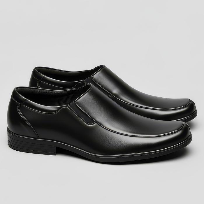 Paulmay Sepatu Formal Pria Milan 78 Shoes Pantofel Hitam Kerja Karet