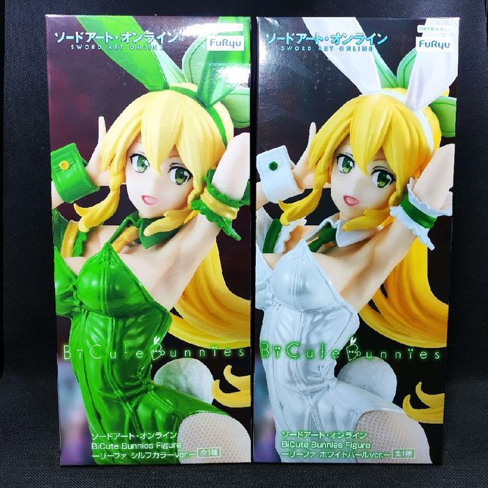 HOT SALE FURYU LEAFA SUGUHA KIRIGAYA BICUTE BUNNIES BUNNY SWORD ART ONLINE PEARL WHITE METALLIC &
