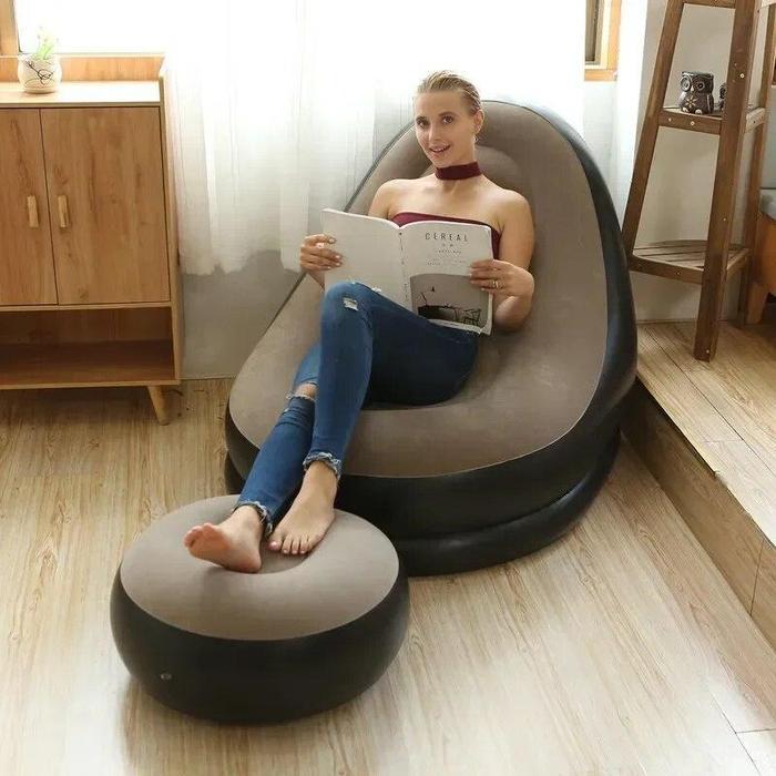 NEW Sofa angin santai portable/sofa angin camping/sofa angin santai+Sofa angin santai dengan