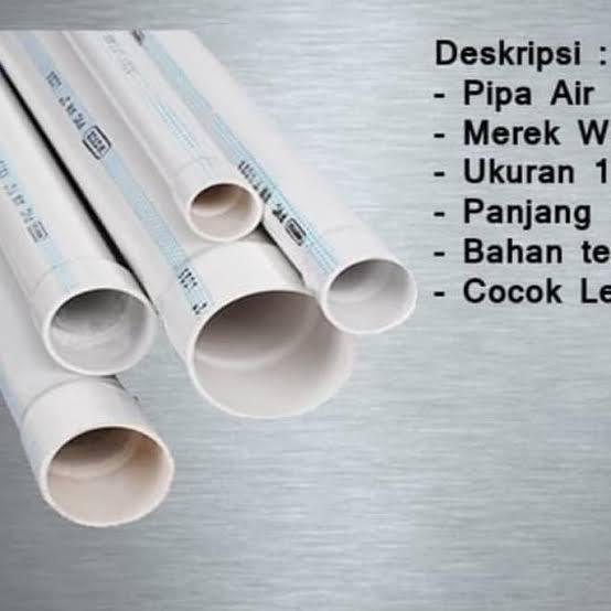 Terbaru Pipa Air Paralon Pvc 1"Inch Rucika Wavin/ 1 Btg 4 Mtr