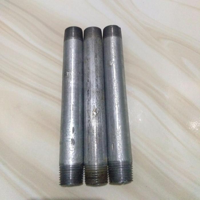 Terbaru Pipa Galvanis Drat 1/2 " Panjang 50Cm