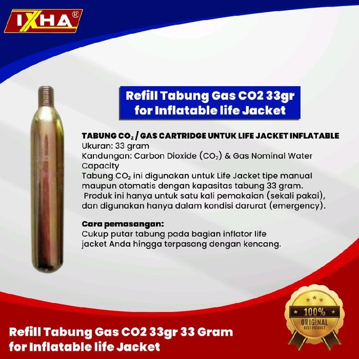 PROMO REFILL TABUNG GAS CO2 33GR 33 GRAM FOR INFLATABLE LIFE JACKET