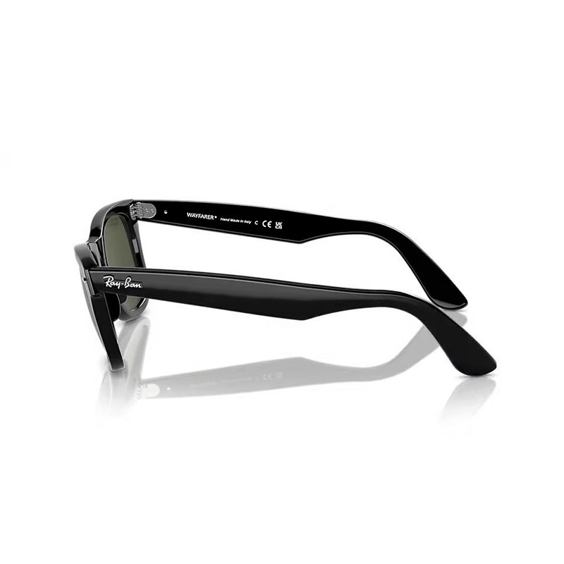 RayBan original Classic RB2140 2140F WAYFARER Square sunglasses Glass lenses, glossy frame, UV