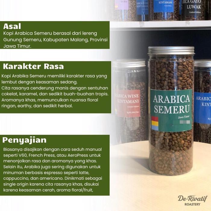 KOPI ARABICA SEMERU//ARABICA SEMERU/ARABICA BUBUK//ARABICA BIJI 100/200/500//1kg