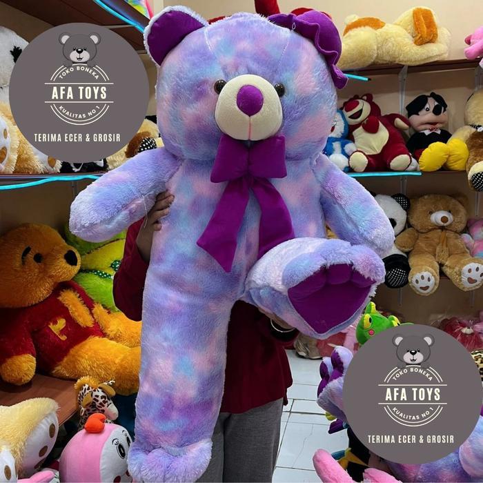 Boneka Teddy Bear Rainbow Xl 70Cm Set Hadiah Dolls Diskon Sale