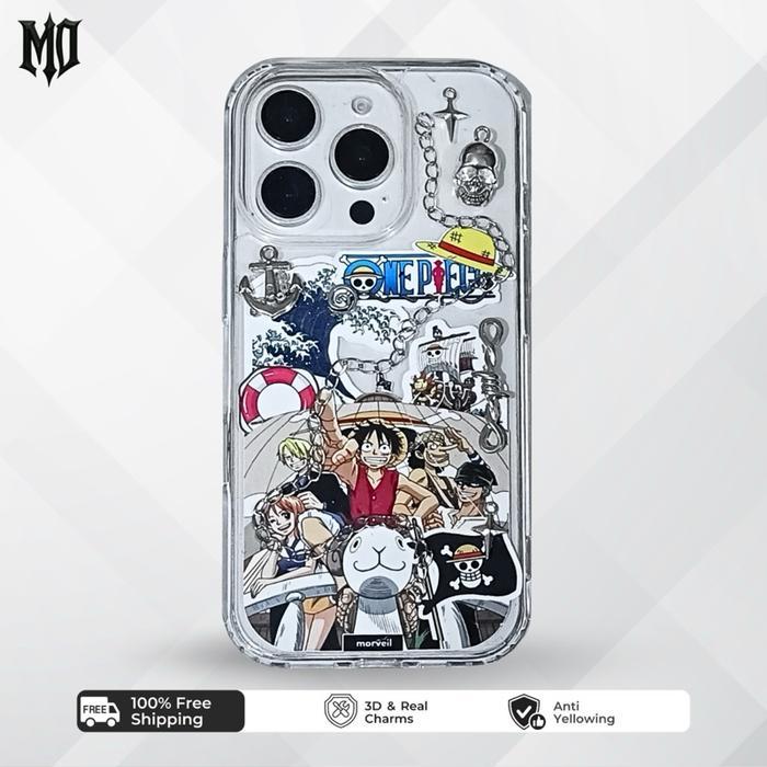 TERLENGKAP [morveil] Luxe - ONE PIECE ANIME CASE HP IPHONE ANDROID casing hp resin unik aesthetic