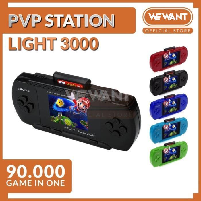 Wewant Mainan Gameboy Gamebox Pvp Station Light 3000 Anak Fullcolour Terbaru