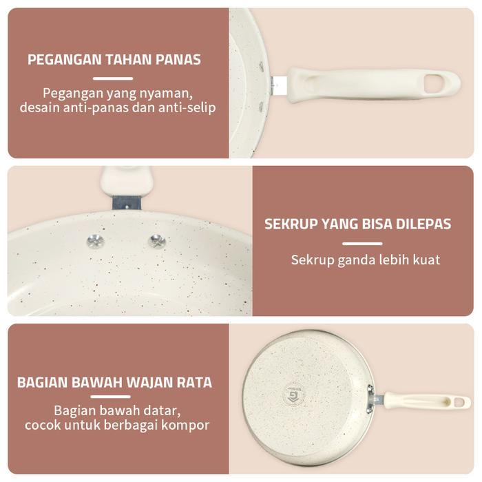 GM Bear Wajan Penggorengan 26 cm 2192 - Wajan Fry Pan