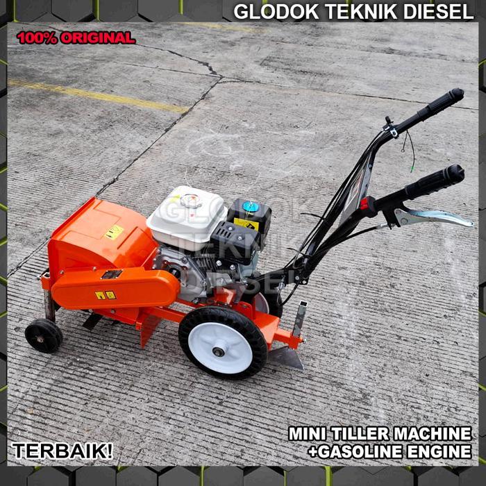 Mesin Bajak Sawah Bensin Mini Land Tiller Cultivator Machine Gasoline Engine Original Terbaik - TANP