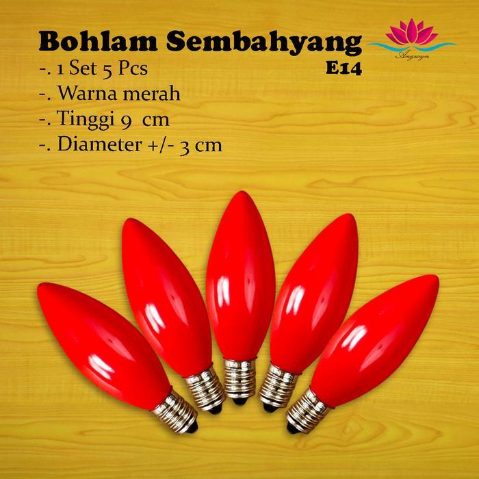 BOHLAM LAMPU LILIN SEMBAHYANG E14