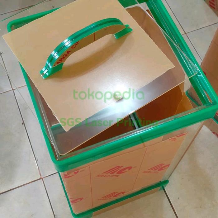 Tempat ES BUAH Acrylic 15 LITER Tabung Es buah Wadah ES BUAH Akrilik 32x32x60cm Food Grade