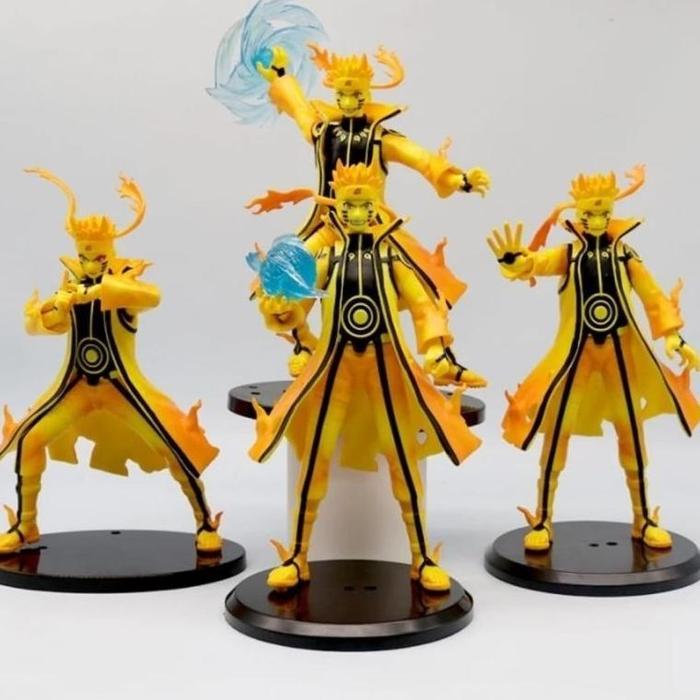 Ready Action Figure Uzumaki Naruto Kyubi Bijuu Kurama Sage Rasengan Mode
