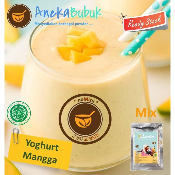 

oW.galiban - Bubuk Minuman Yogurt Mango Mix 1Kg Serbuk Yoghurt Rasa Mangga