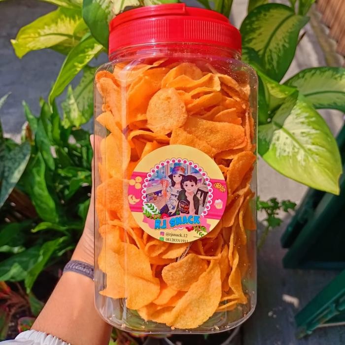 

KERIPIK KENTANG RASA BBQ KEMASAN TOPLES JUMBO 300GR CEMILAN CRUNCHY