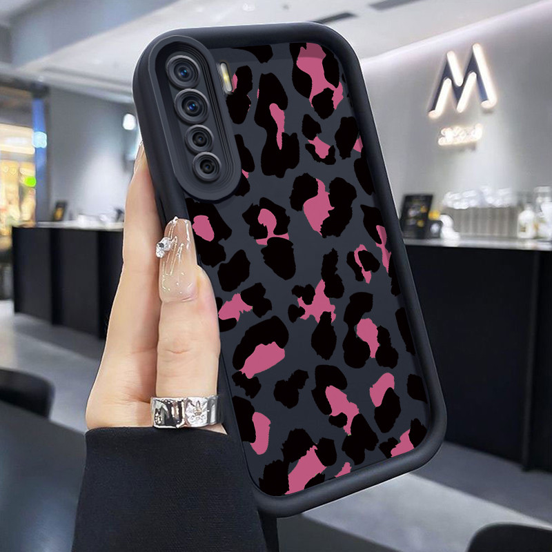 Casing Hp OPPO A91 OPPO F15 OPPO Reno 3 Case Casing Tatu Leopard pola HP Kasing Silikon Softcase mat