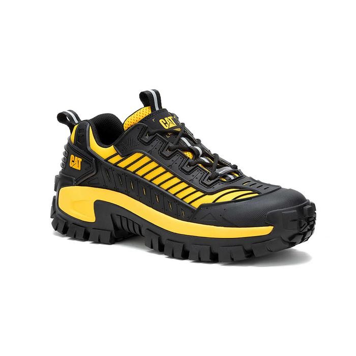 NEW PRODUK SEPATU SAFETY CATERPILLAR INVADER MECHA NM CT BLACK/CAT YELLOW AYO TUMBAS 45