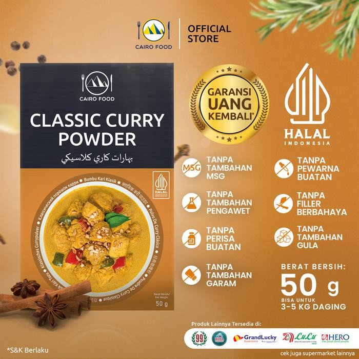 

Stok Baru Bumbu Classic Curry Powder - Cairo Food