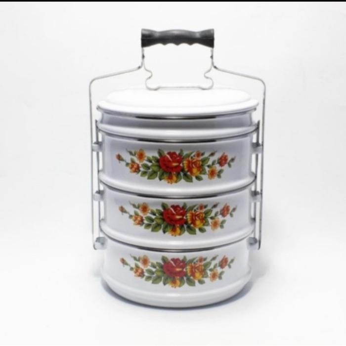 Rantang Tenong / Rantang Enamel Susun 3,5 Maspion
