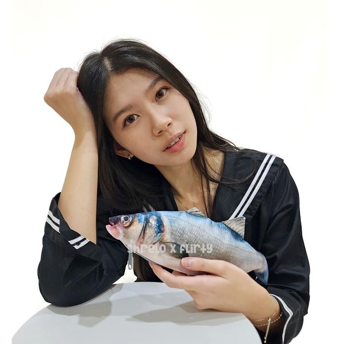 

Tempat Pensil Ikan Kakap Putih Shrelo Pencil Case Back To School Tema Laut Kreasi Lokal Kado Kocak