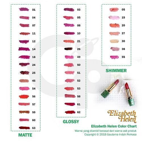 Lipstik Elizabeth Helen Matte Lipstick Mahmood Saeed 11 (4g) Bibir Kering